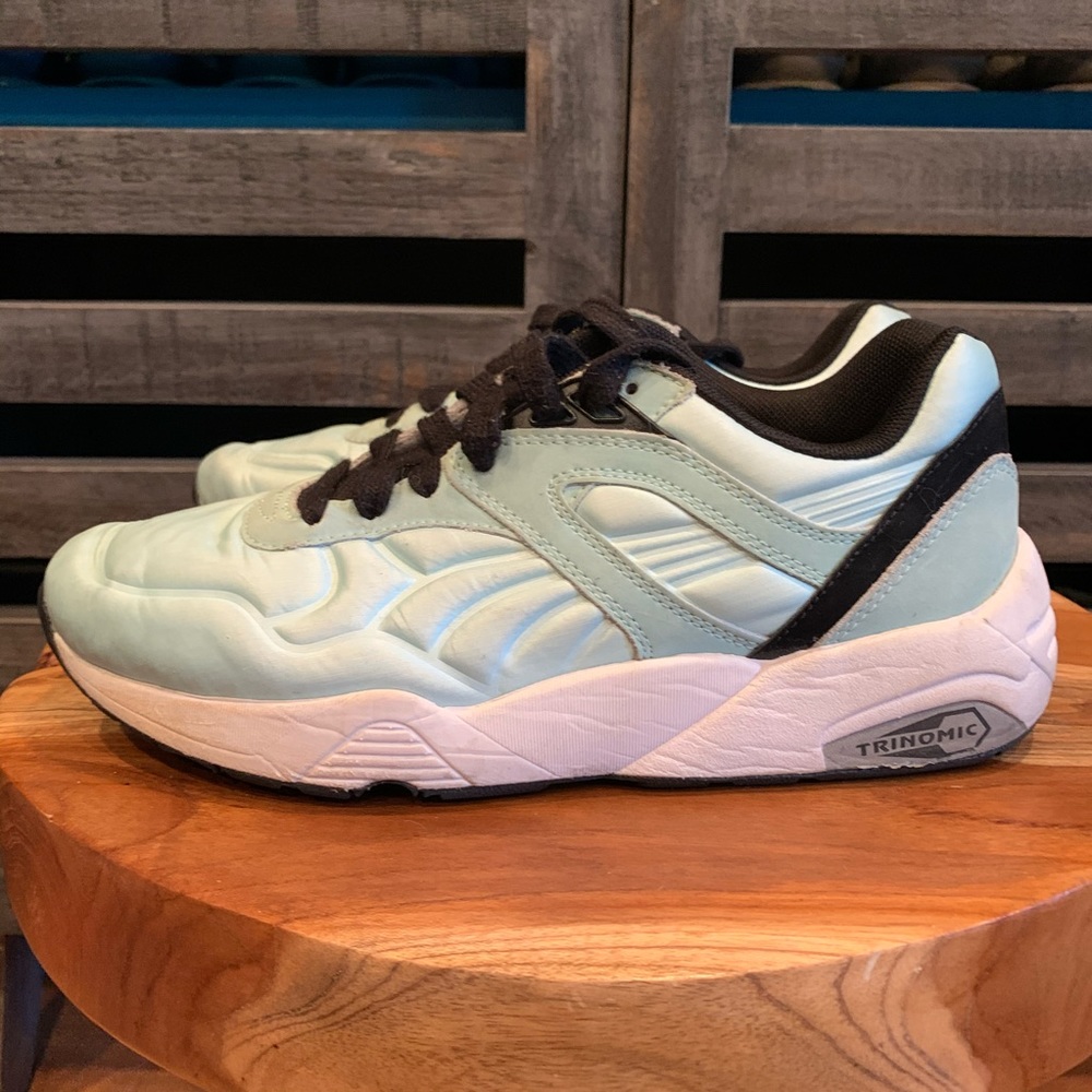 Puma satin sneakers sz 6 Seafoam Green. - Picture 3 of 6